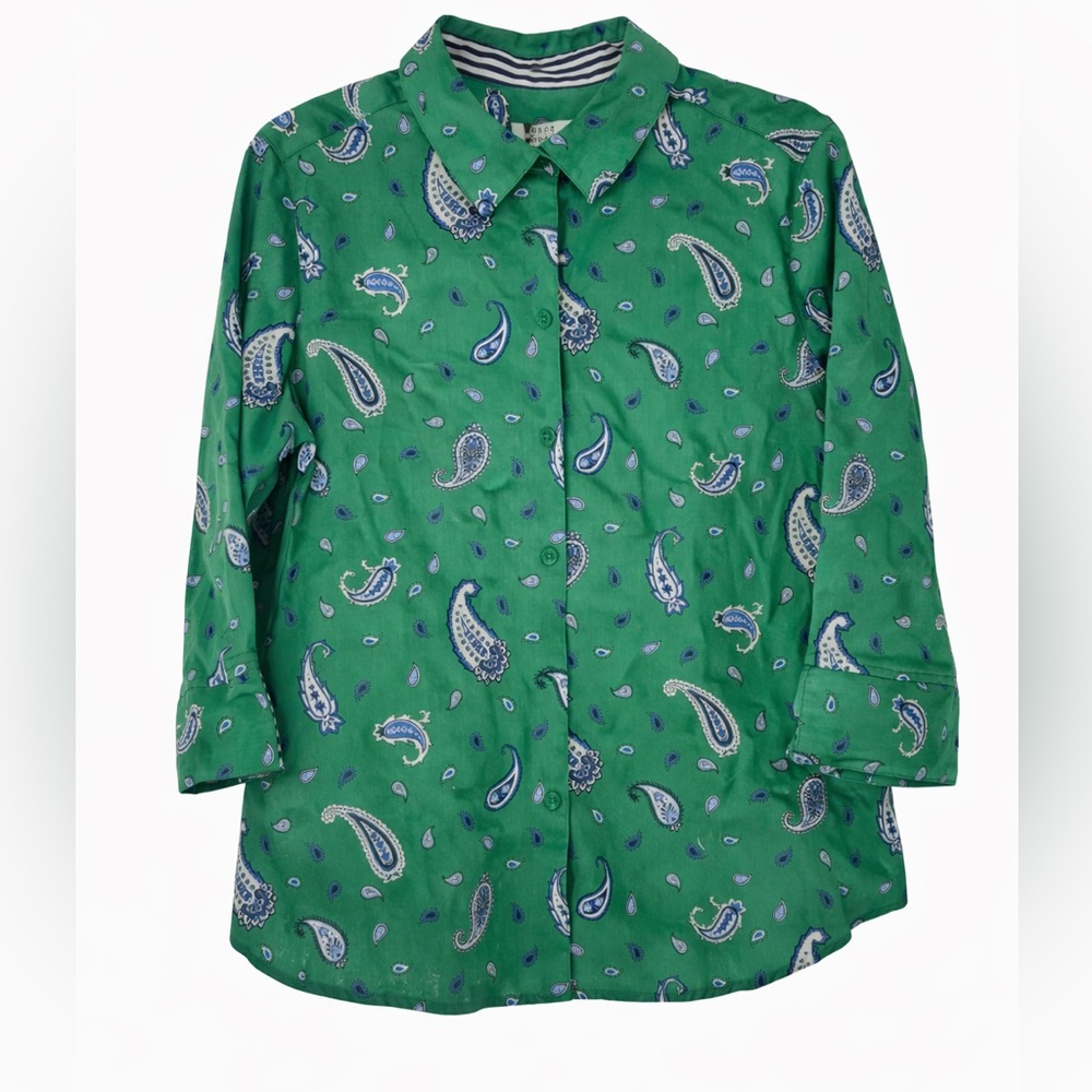 Foxcroft Wrinkle Free Paisley Blouse